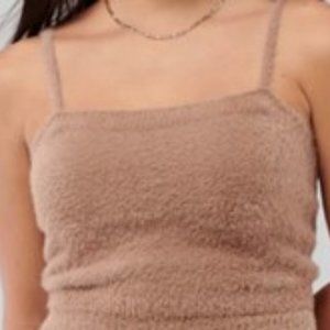 Hollister | NWOT  | Fuzzy Cozy tank crop top